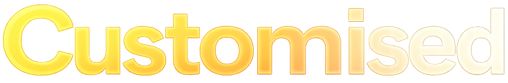 Text Customised Neon Sign Australia Logo on Transparent Background